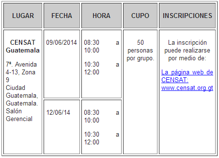 capacitacionCENSAT